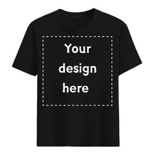 Custom T-Shirt Personalized Photo Text Logo Any Position Front Back Chest Unisex