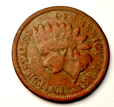 #ad 1894 Indian Head US 1c Good VG?? Details Imperfect 1 Coin B13 $2.96