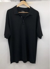 PGA Tour Black Short Sleeve Outdoor Quick Dry Golf Polo Shirt Men's XL Classic