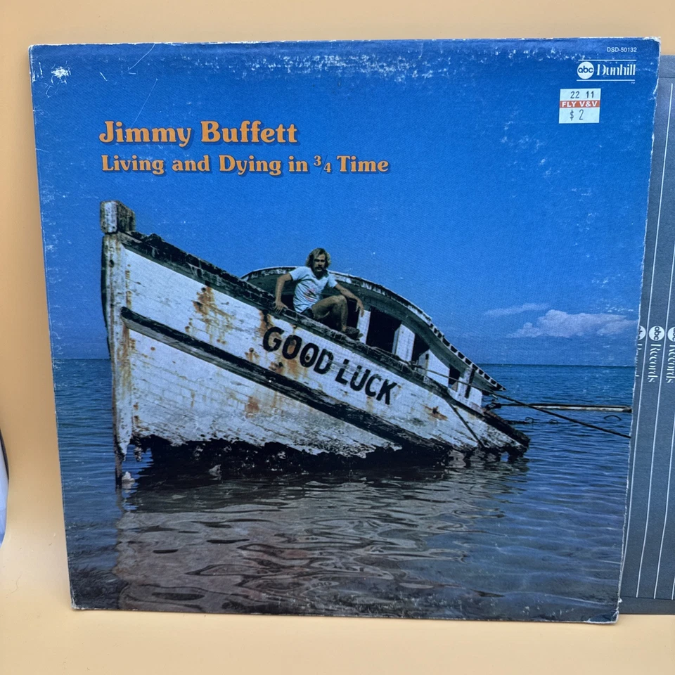 Jimmy Buffett Living And Dying In 3/4 Time 1974 LP Dunhill DSD-50132 G/VG+ - Image 2 of 4