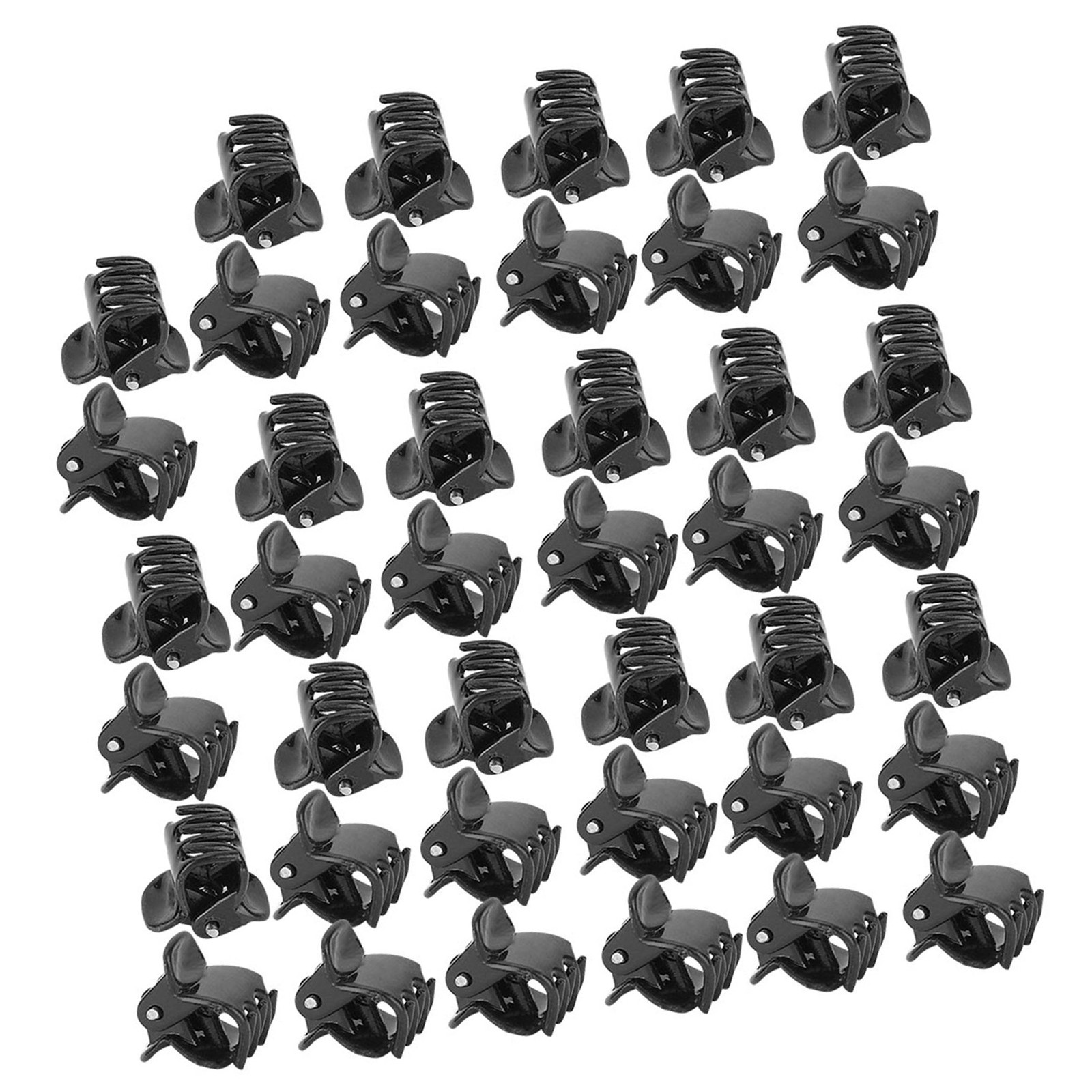 100PCS Black Plastic Mini Clips Small Claws Hair Clip Clamp Clothes Hair TJ