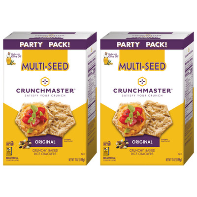 Crunchmaster Multi-Seed Original Gluten-Free Crackers Party Pack 2 x 7 oz