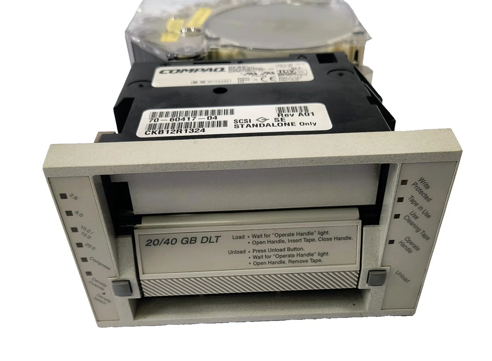 Compaq 340769-002 20/40GB Internal SCSI DLT LOADER TH5AA-CL 340745-002 - Image 2 of 4