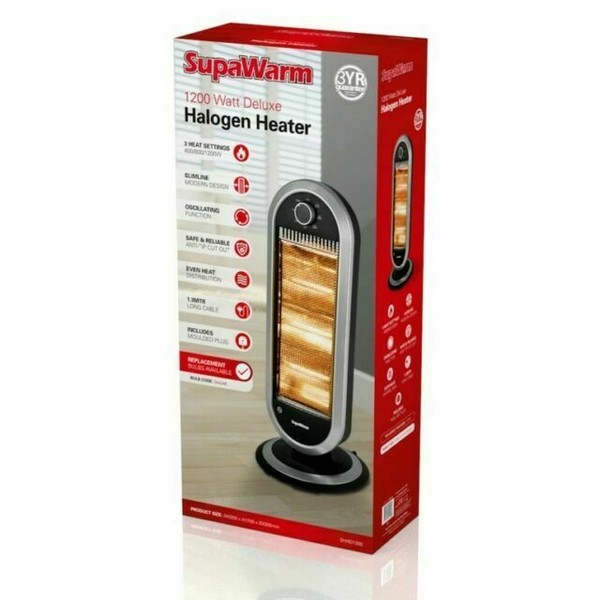 SupaWarm Deluxe Halogen Heater 1200W for sale online eBay