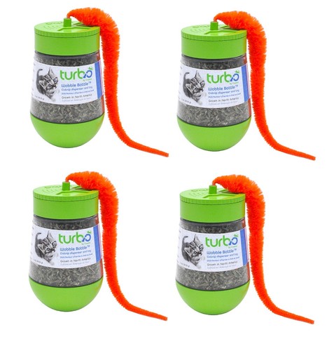 Juguete interactivo para gatos dispensador de hierba gatera pluma tapa bamboleo botella gatito felino diversión - Imagen 39 de 42