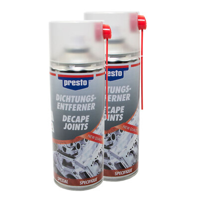 2x 400 ml Presto Dichtungsentferner Spray Dichtung Klebstoff Öl Entferner 157080