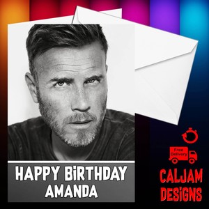 Gary Barlow Birthday Card Y Personalised Any Name Or Text Free P Image Is Loading Gary Barlow Birthday Card Y Personalised Any Name