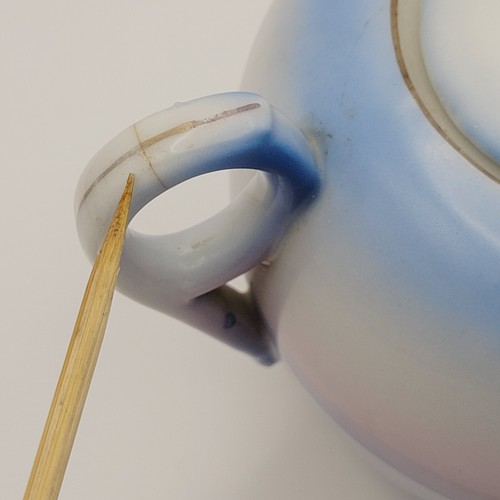 Vintage TAKITO TT Hand Painted Japanese Handled Sugar Bowl with Lid REPAIRED - Picture 6 of 24
