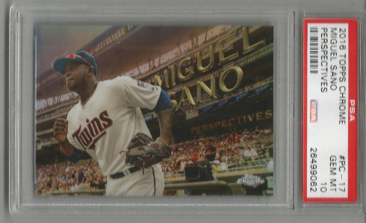 2016 Topps Miguel Sano Perspectives PSA 10