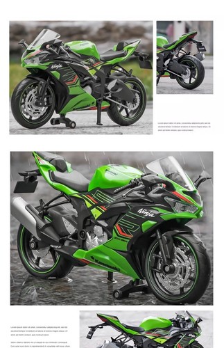 1:12 Kawasaki Ninja ZX-6R 1/12 Scale Diecast Model Bike Toy Collectible Gift - Picture 13 of 13