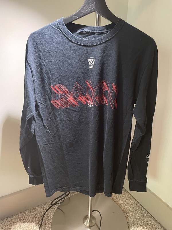 Used Kendrick Lamar Damn tour 2017 tour long sleeve t shirt Black Medium