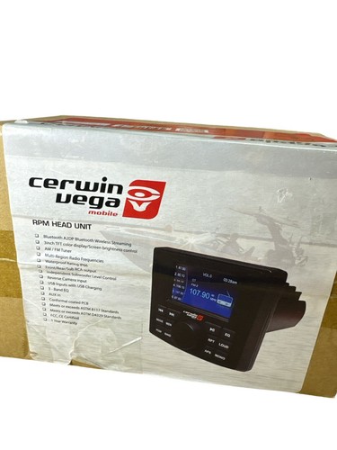 Reproductor/receptor de audio para todo tipo de clima Cerwin-Vega CMR3 con pantalla a color TFT de 3" abierta - Imagen 5 de 5