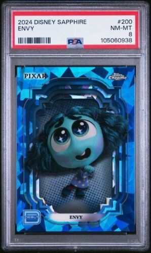 2024 Topps Disney Chrome Sapphire ENVY Debut #200 PSA 8
