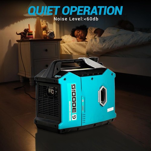 3000W Portable Inverter Generator Outdoor Quiet Generator Gas Powered Generator - Picture 4 of 7