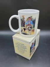 Leanin Tree Native American Mug W/saying "let us all walk softly on this earth"