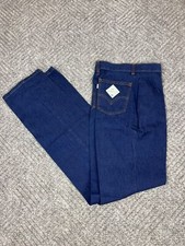 Vintage 70's LEVI S Womenswear Size 23x33 Jeans Denim White Tab Dark Wash NOS