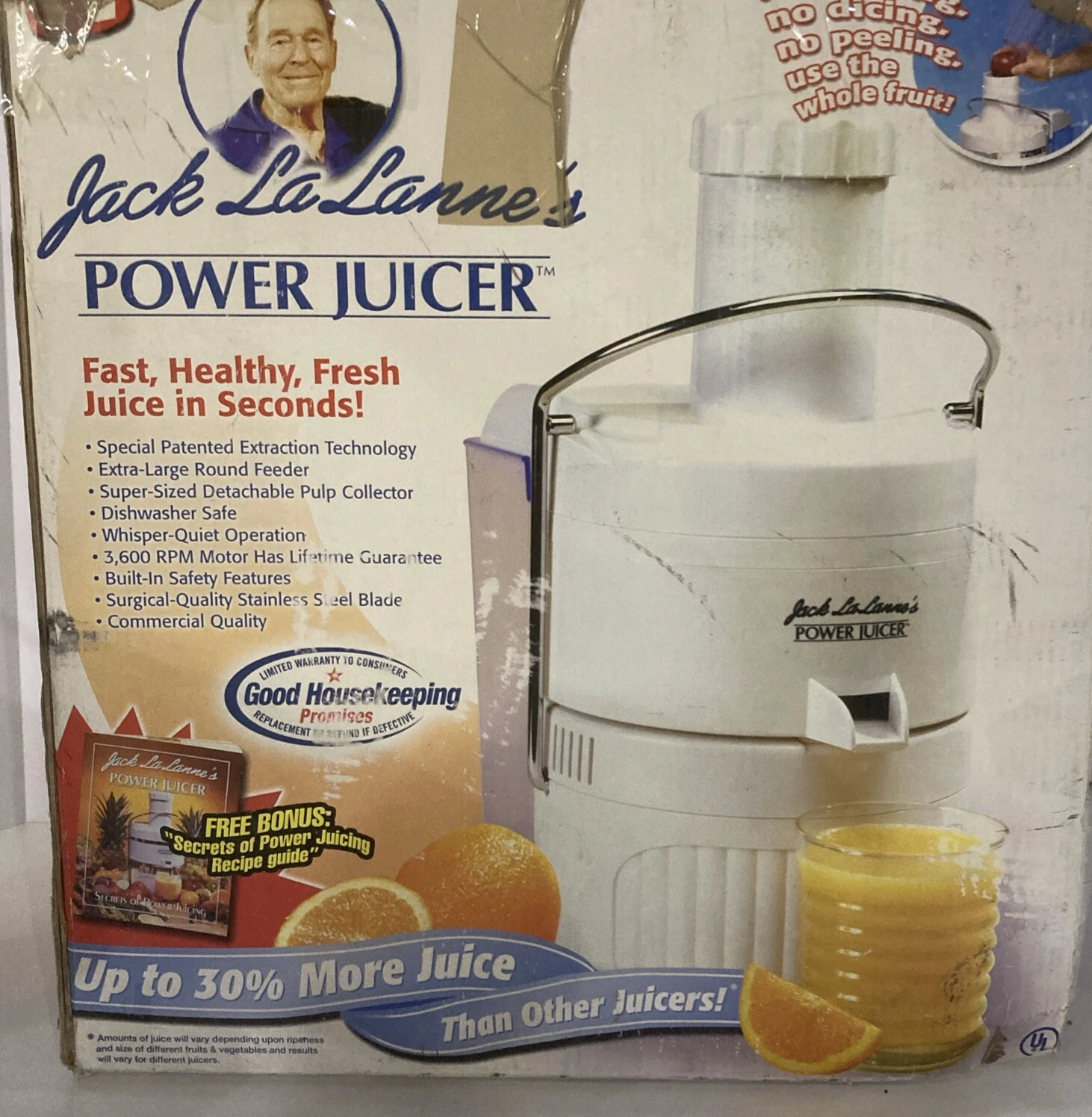 Jack LaLannes Power Centrifugal Juicer Complete La Lanne Vintage Tested CL-003AP