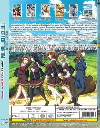 Anime DVD Sound! Euphonium TV Series Season 1-3 (Vol.1-39End+3Movies) Eng Sub - Picture 2 of 4
