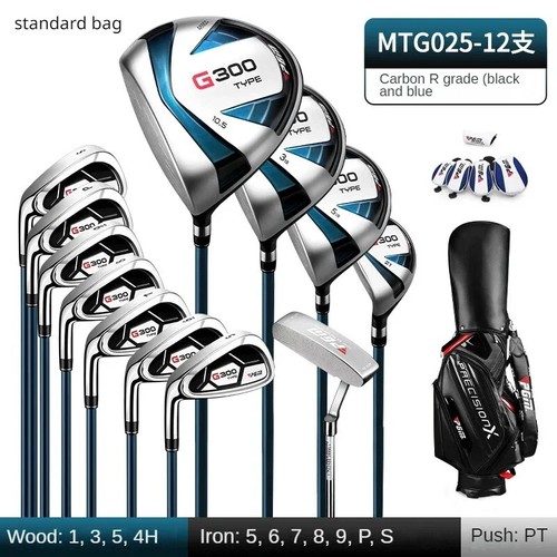 Men Left Hand Clubs Set Titanium Alloy Carbon Iron Wood Driver Swing Putting New - Picture 15 of 16