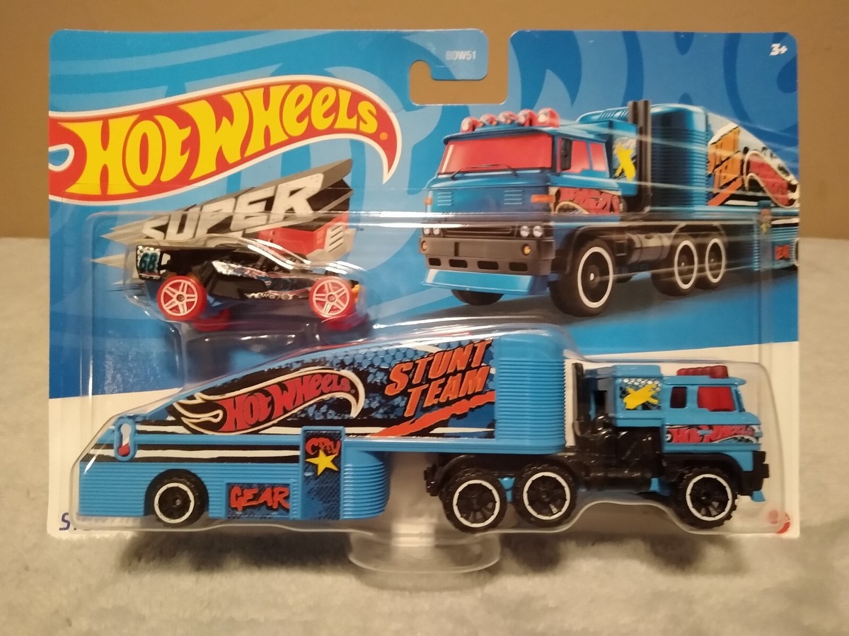 ホットウィール STANTIN’SEMI Hot Wheels Super Rigs Stuntin' Semi Diecast Car - Walmart.com