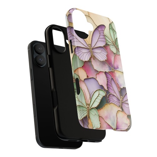 Pastel Butterfly Phone Case, Spring Floral Phone Cover, 3D Design | X72 - 第 32/272 張圖片