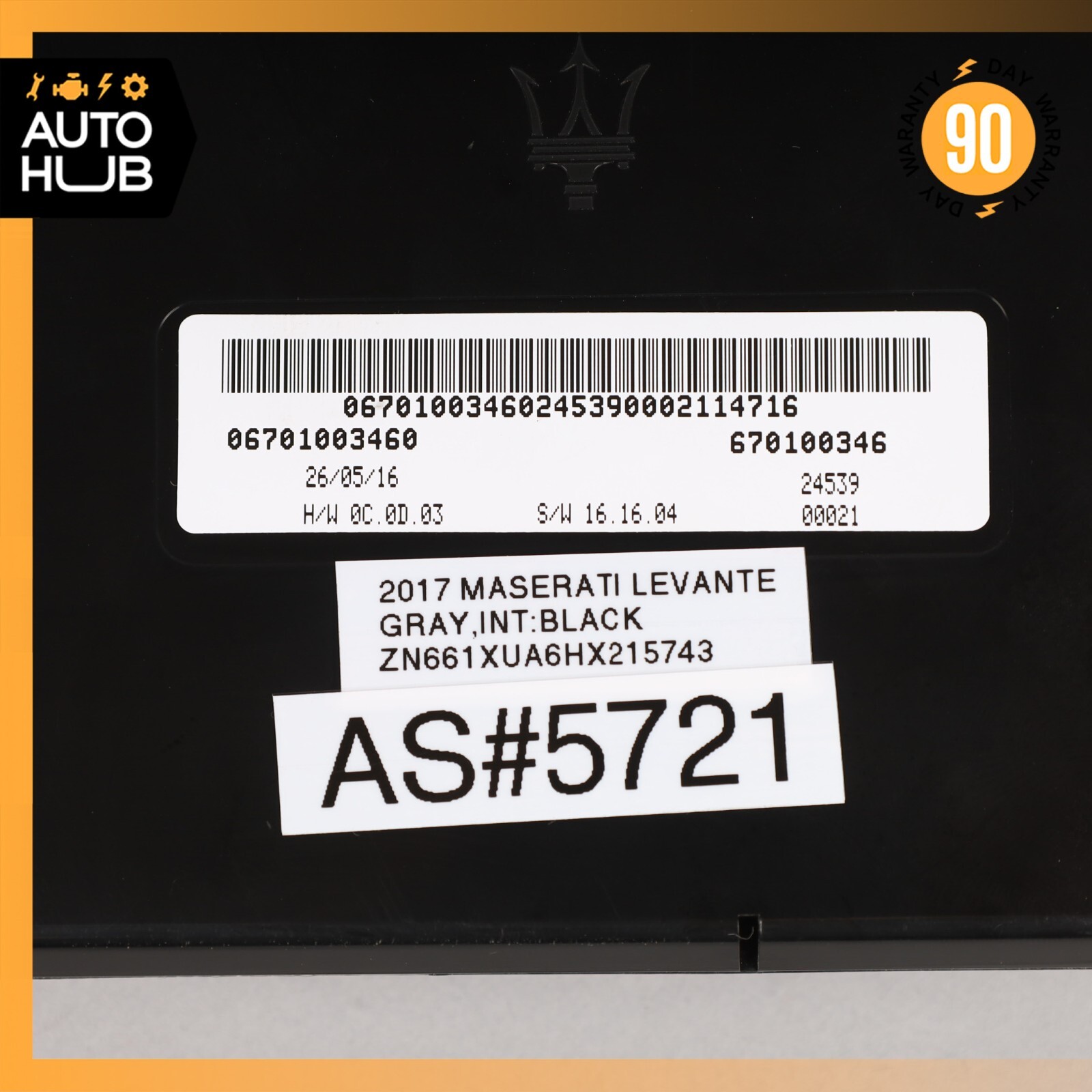 17-20 Maserati Levante M161 Temperature A/C Climate Control Module Unit OEM 44k