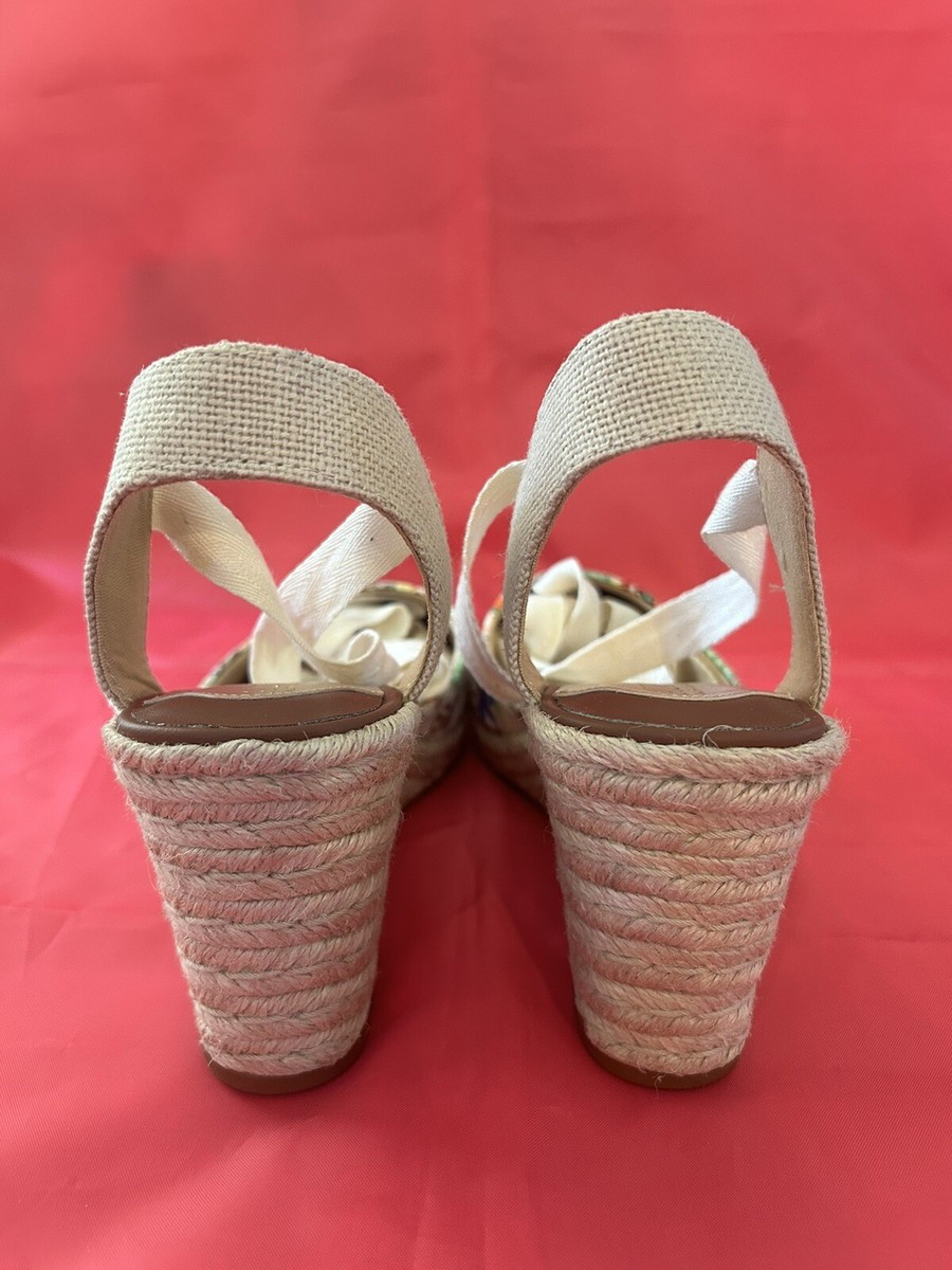 Lauren Ralph Lauren Monogram Lace Up Espadrilles Size 8.5 | eBay Lauren Ralph Lauren Monogram Lace Up Espadrilles Size 8.5 | eBay