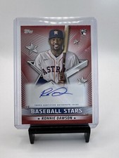 2022 Topps Baseball Autograph Card - #BSA-RD Ronnie Dawson (RC) - Red /25 Astros