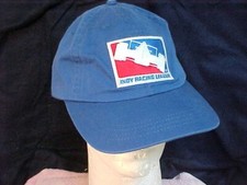 Vintage Official Indy Racing League Blue Hat/Cap w/Patch Adjustable Strap Back