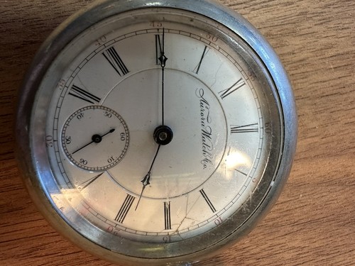 ANTIQUE 18s SILVERODE LEVER SET HIGHLY ENGRAVED TRAIN RR POCKET WATCH Repair HTF - Picture 7 of 13