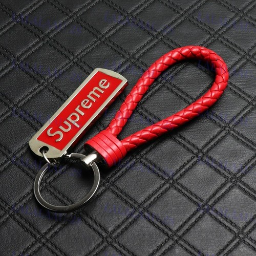 NEW Red Supreme Metal Pendant with Calf 