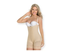 Shapewear Faja Colombiana Levanta Cola Strapless Mid Thigh Powernet 0086
