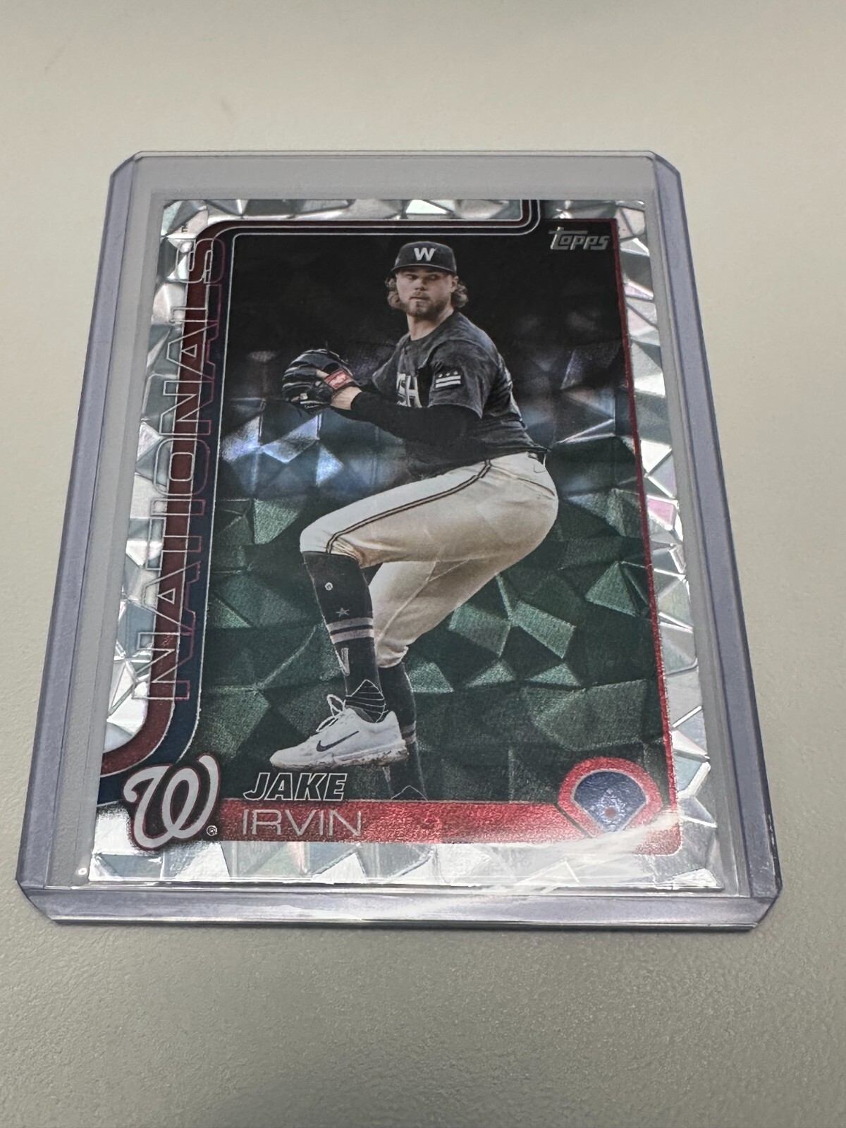2025 Topps Series 1 Jake Irvin Diamante Parallel #197 Nationals