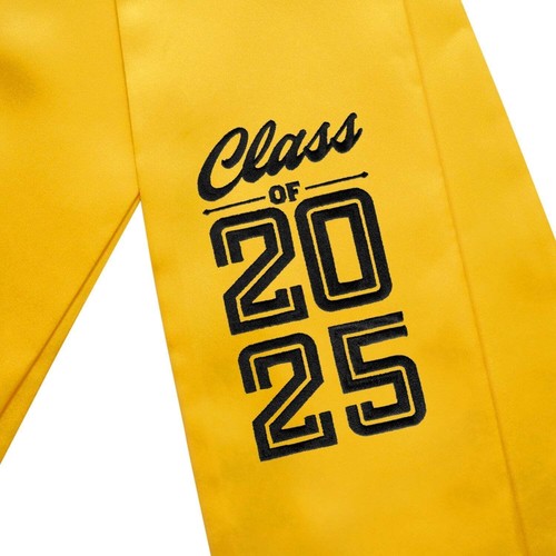 Endea Graduation Gold Class of 2025 Graduation Stole/Sash - Picture 2 of 10