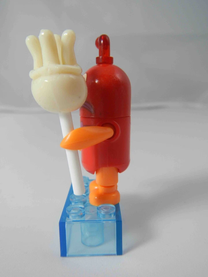 NEW Mega Bloks RED FISH MiniFigure - SpongeBob SquarePants Series 3 With Staff - image 4 of 4