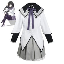 Akemi Homura Cosplay Costume Puella Magi Madoka Magica Dress Wig Suits Party
