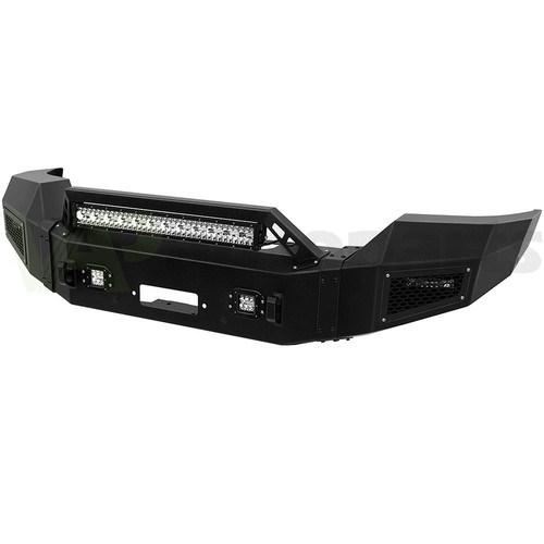 For 2015-2019 GMC Sierra 2500 3500 Assembly Complete Front Bumper W/ LED Lights - Picture 4 of 8