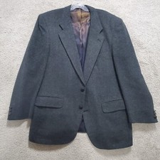 Burberry Nordstrom Blazer Jacket Men's 44 Gray 100 Camel Hair Single Breasted