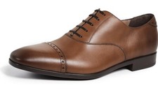New Salvatore Ferragamo BOSTON Leather Mens Shoes 8 D