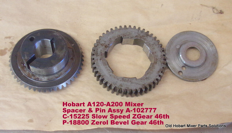 Hobart A120-A200 Mixer Spacer & Pin Assy A-102777 C-15225 Slow
