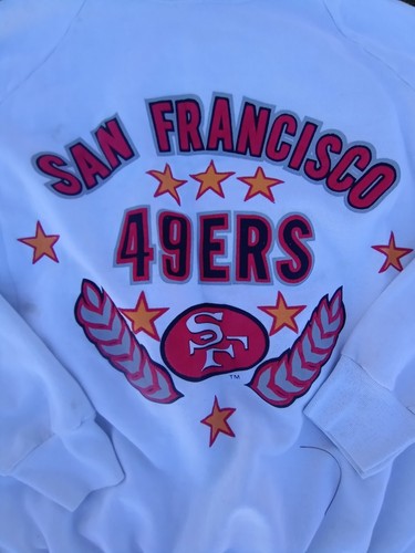 Vintage 80s San Francisco 49ers NFL Football Pullover Sweater large logo 7 - Picture 2 of 8