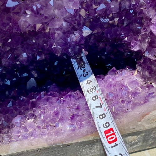 42.7LB Natural Amethyst Geode Quartz Crystal Cluster Cathedral Energy healing - 第 17/17 張圖片