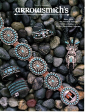 1993 AMERICAN INDIAN TURQUOIS JEWELRY PRINT AD, MURRAY R ARROWSMITHS PRINT AD