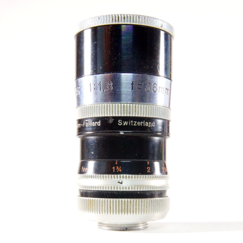 ✅ Paillard Bolex Switar 36mm f1.8 D-Mount Telephoto Lens For 8mm Movie Camera - Afbeelding 1 van 6