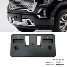 Front License Tag Plate Bracket Frame Holder w/ HW For 2019-2022 GMC Sierra 1500