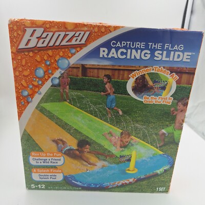 Banzai Capture the Flag Racing Slide, 16' ~ NEW