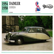 Daimler Empress, 1954-1958. Classic Cars Collectors Club card