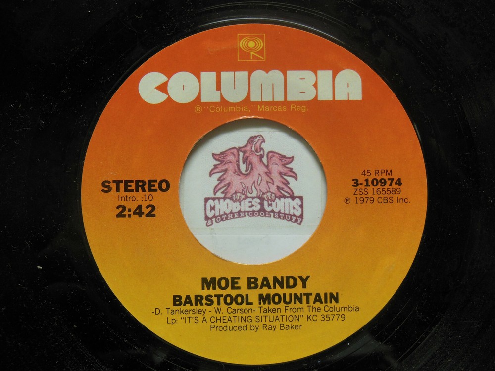 Moe Bandy: Barstool Mountain / To Cheat Or Not To Cheat, G+ 45 RPM (U*)