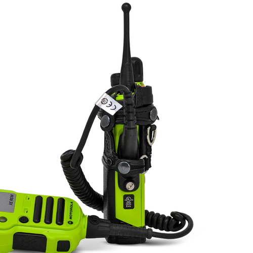 Motorola APX 6000XE Gurt Tragetasche Etui Turtleback, schwarzes Leder - Bild 2 von 6