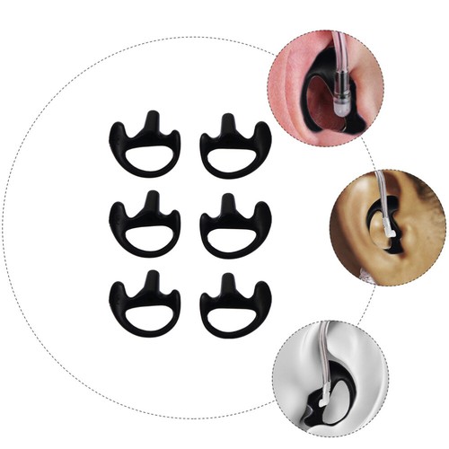 3 Pairs Bouchons D'oreille En Silicone Pointe De L'écoute À Tube Acoustique - Zdjęcie 10 z 12